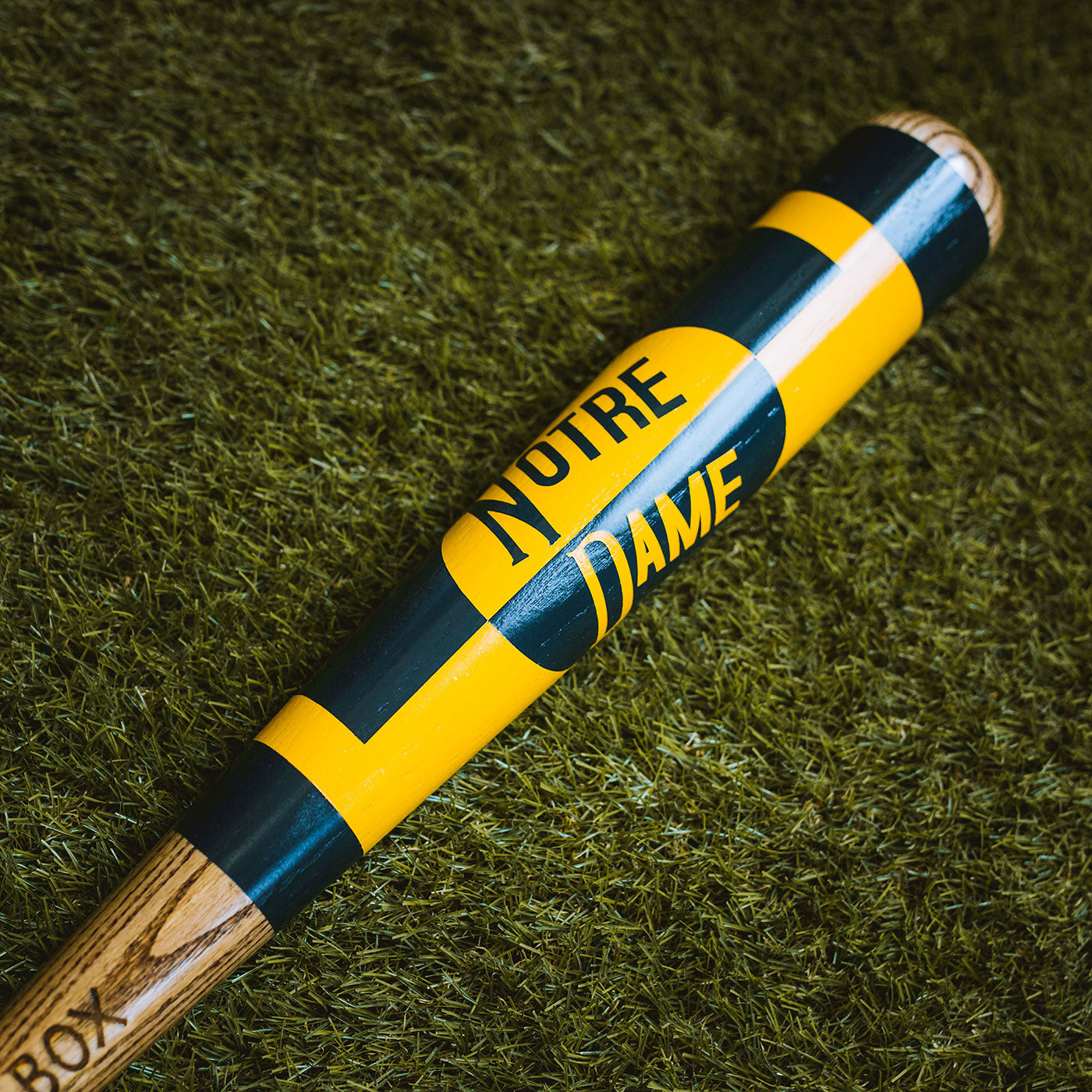 Notre Dame, Notre Dame - "Vintage Notre Dame Circle Stripe" Batte de baseball en bois