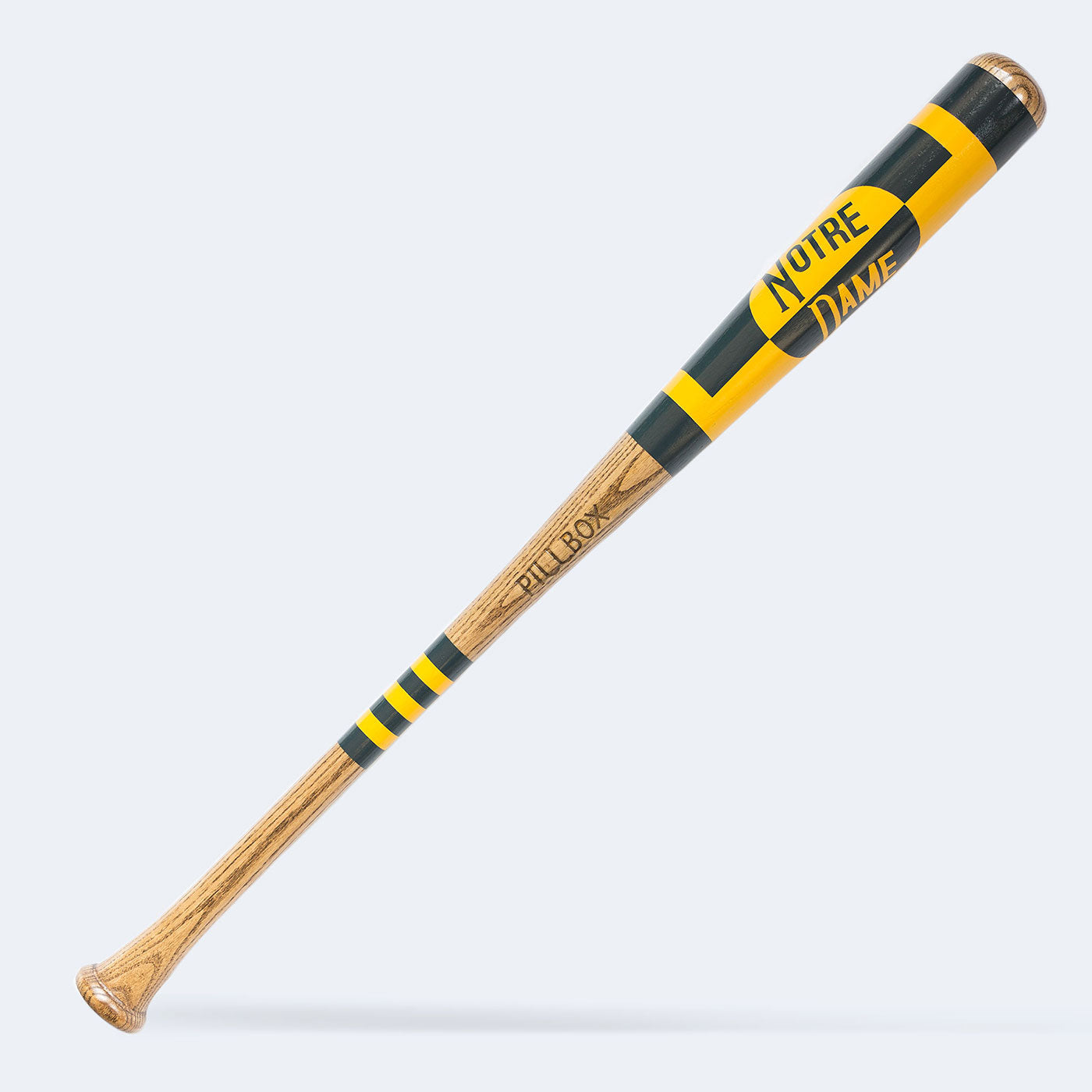 Notre Dame, Notre Dame - "Vintage Notre Dame Circle Stripe" Batte de baseball en bois