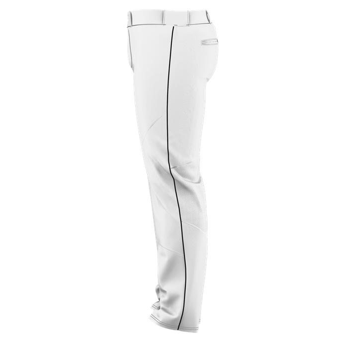 Alleson, Pantalon de baseball à fond ouvert Alleson Adult Crush avec passepoil : 655WLB