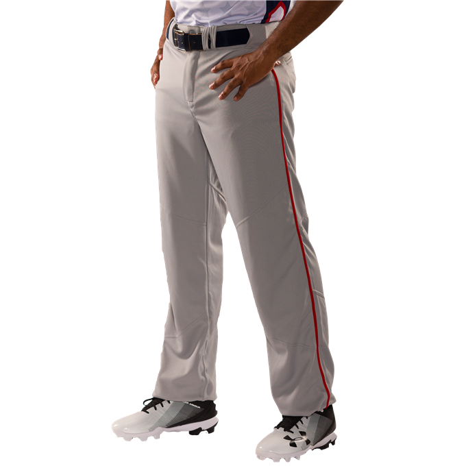 Alleson, Pantalon de baseball à fond ouvert Alleson Adult Crush avec passepoil : 655WLB