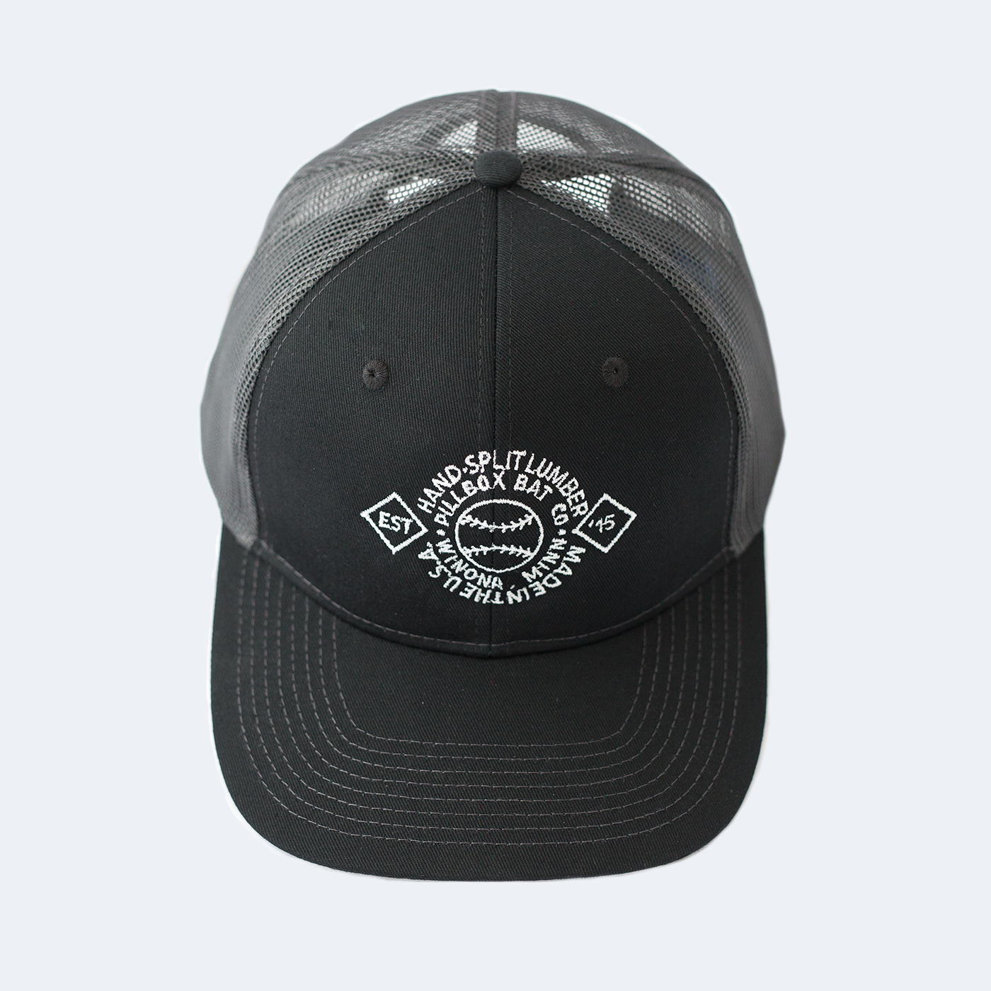 Pillbox Bat Co., Pillbox Vintage Logo - Trucker Hat