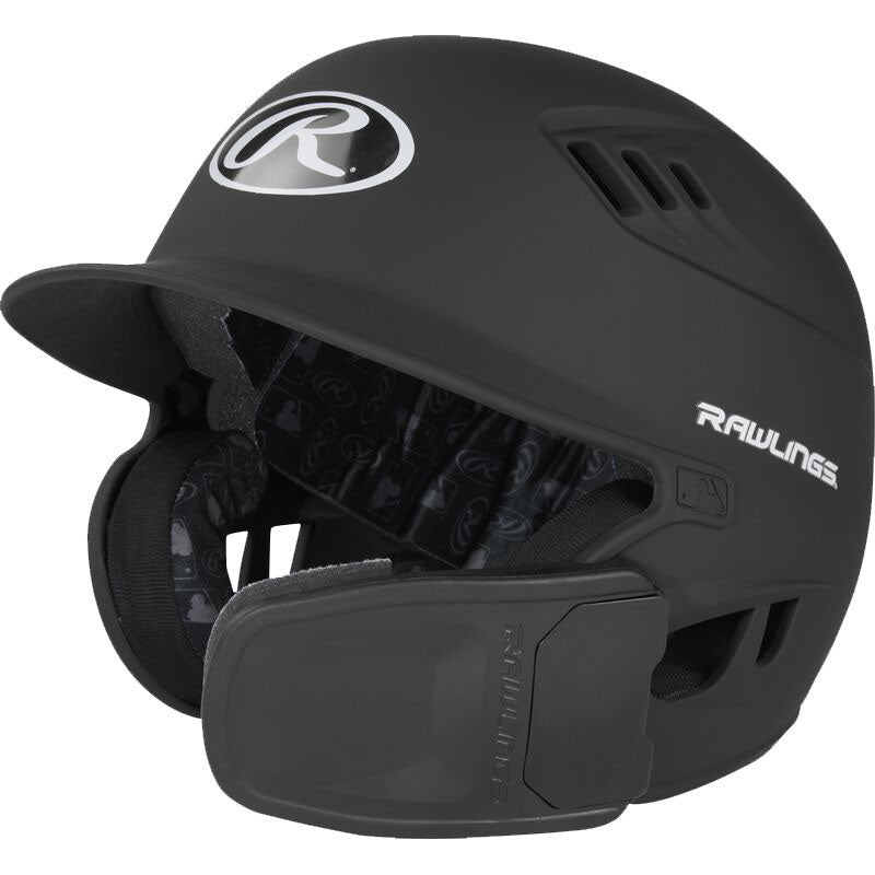 Rawlings, Rawlings R16 Matte Batting Helmet with Universal Jaw Guard : R6R07