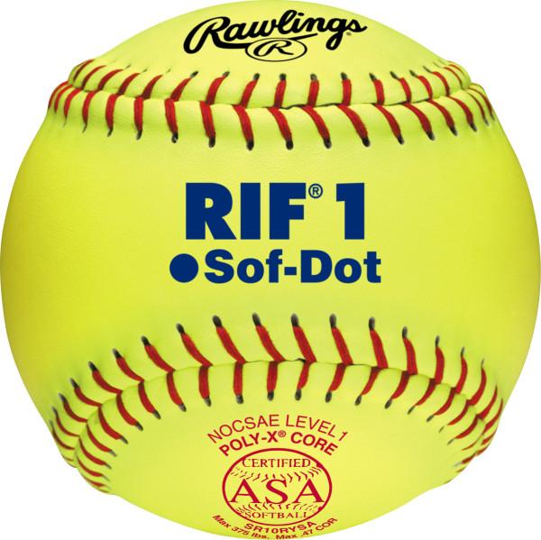 Rawlings, Rawlings RIF 10 pouces Niveau 1 USA (ASA) Softball Fastpitch - Une douzaine : SR10RYSA