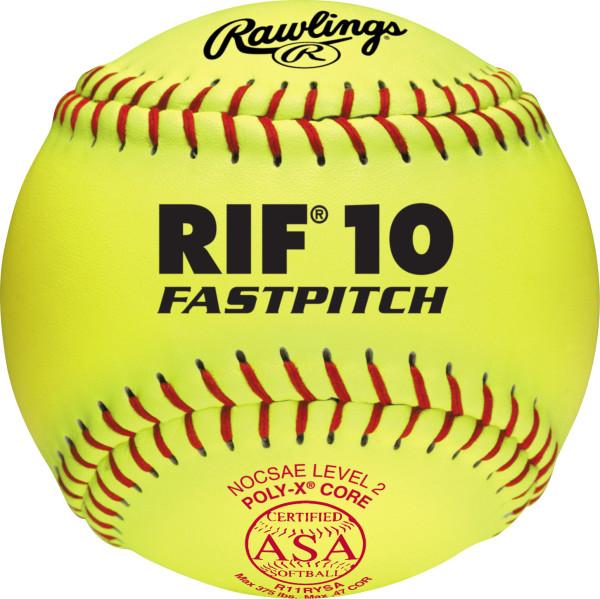 Rawlings, Rawlings RIF 11 pouces USA (ASA) balle rapide synthétique - une douzaine : R11RYSA