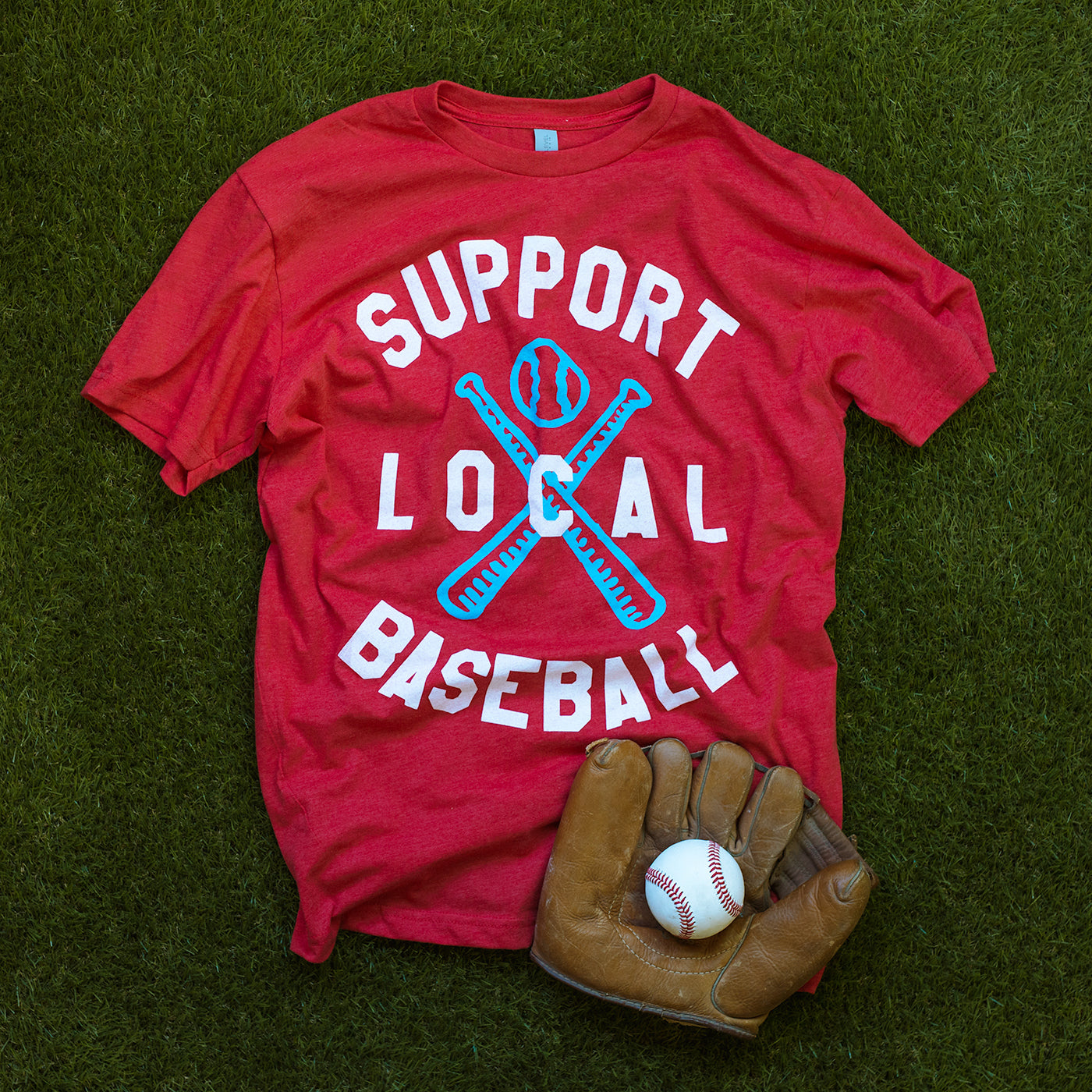 Pillbox Bat Co., Support Local Baseball - T-Shirt