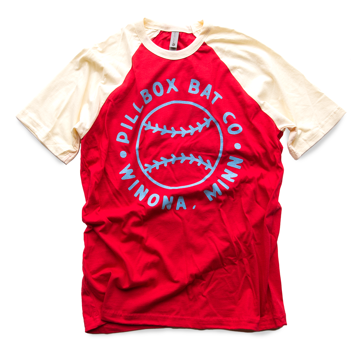 Pillbox Bat Co., Tee-shirt Circle Pillbox (Rouge/Crème)