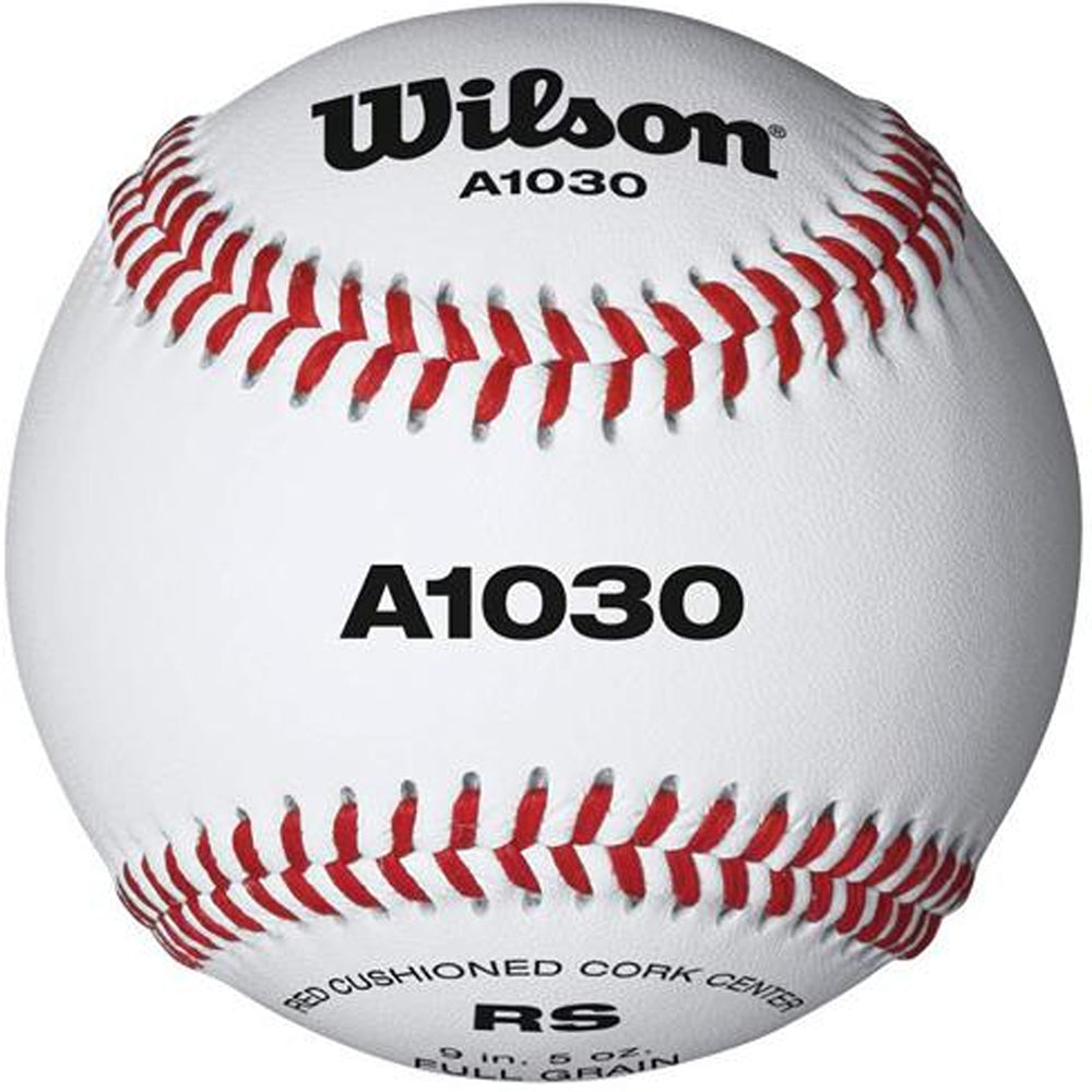 Wilson Sporting Goods, Wilson A1030B High School Practice Baseball Raised Seams (Douzaine)