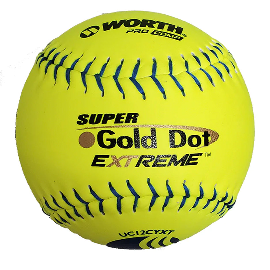 Worth, Worth Gold Dot Extreme Classic M USSSA Softball 12 pouces (Douzaine) : UC12CYXT