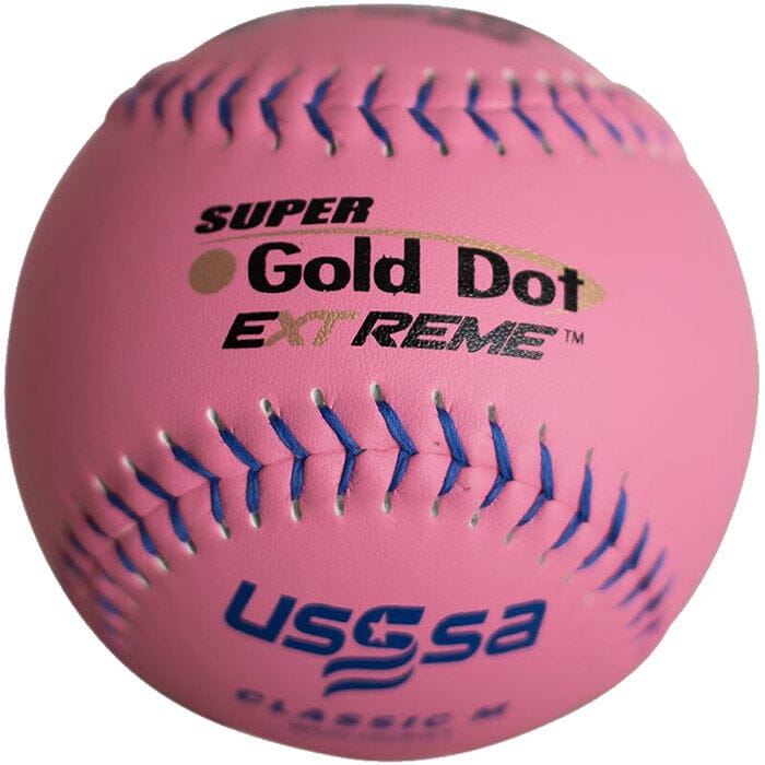 Worth, Worth PINK Gold Dot Extreme Classic M USSSA Softball 12 pouces (Douzaine) : WUC12CYXT