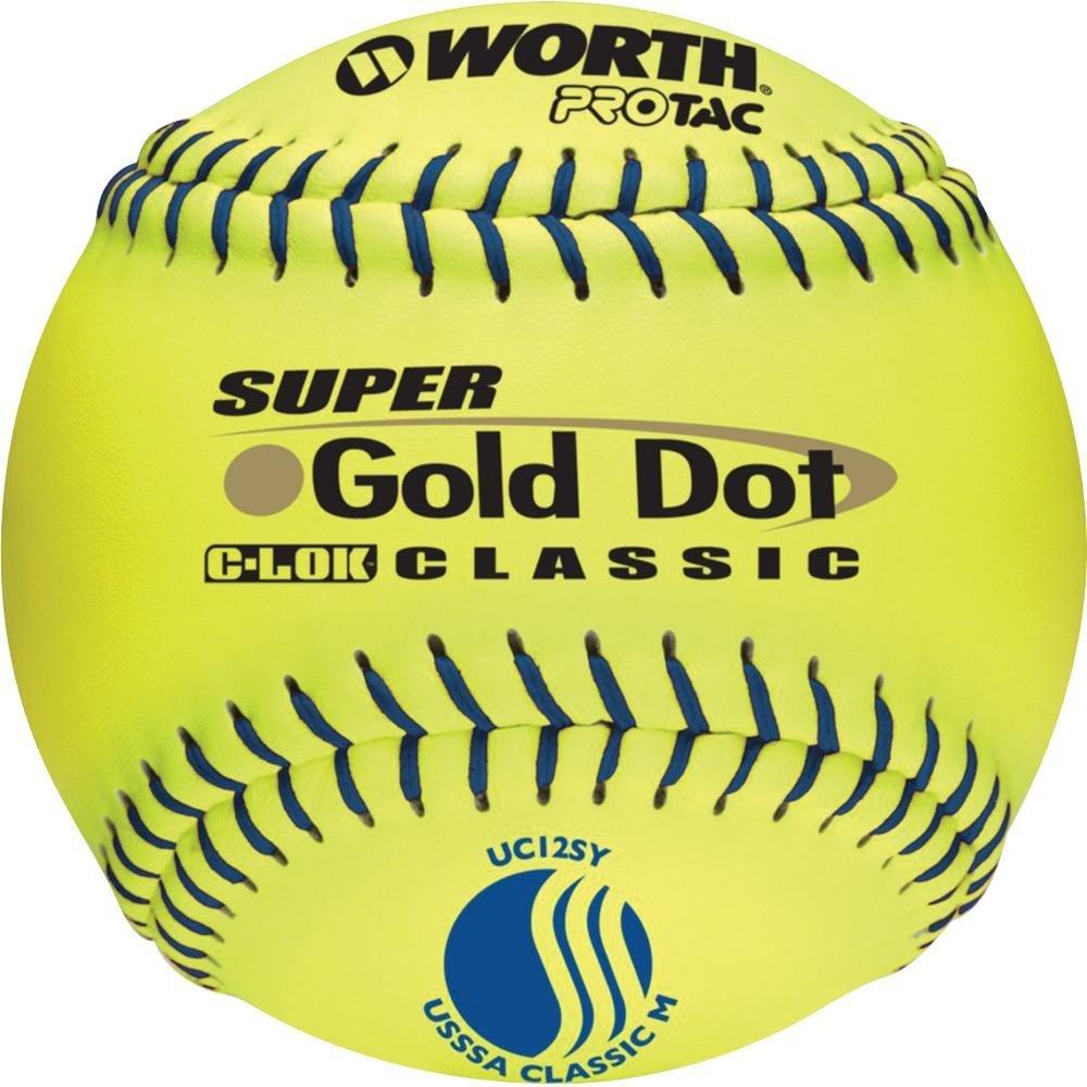 Worth, Worth Pro-Tac Classic M 12 pouces USSSA Softball (Douzaine) : UC12SY