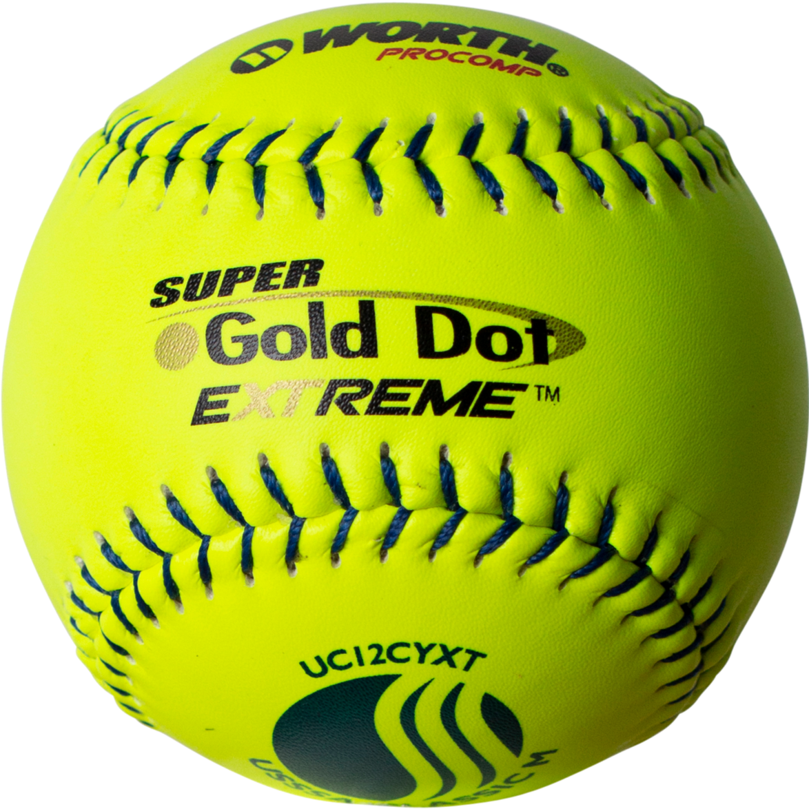 Valeur, Worth USSSA Super Gold Dot Extreme Classic M 12" 40/325 Composite Slowpitch Softballs : UC12CYXT